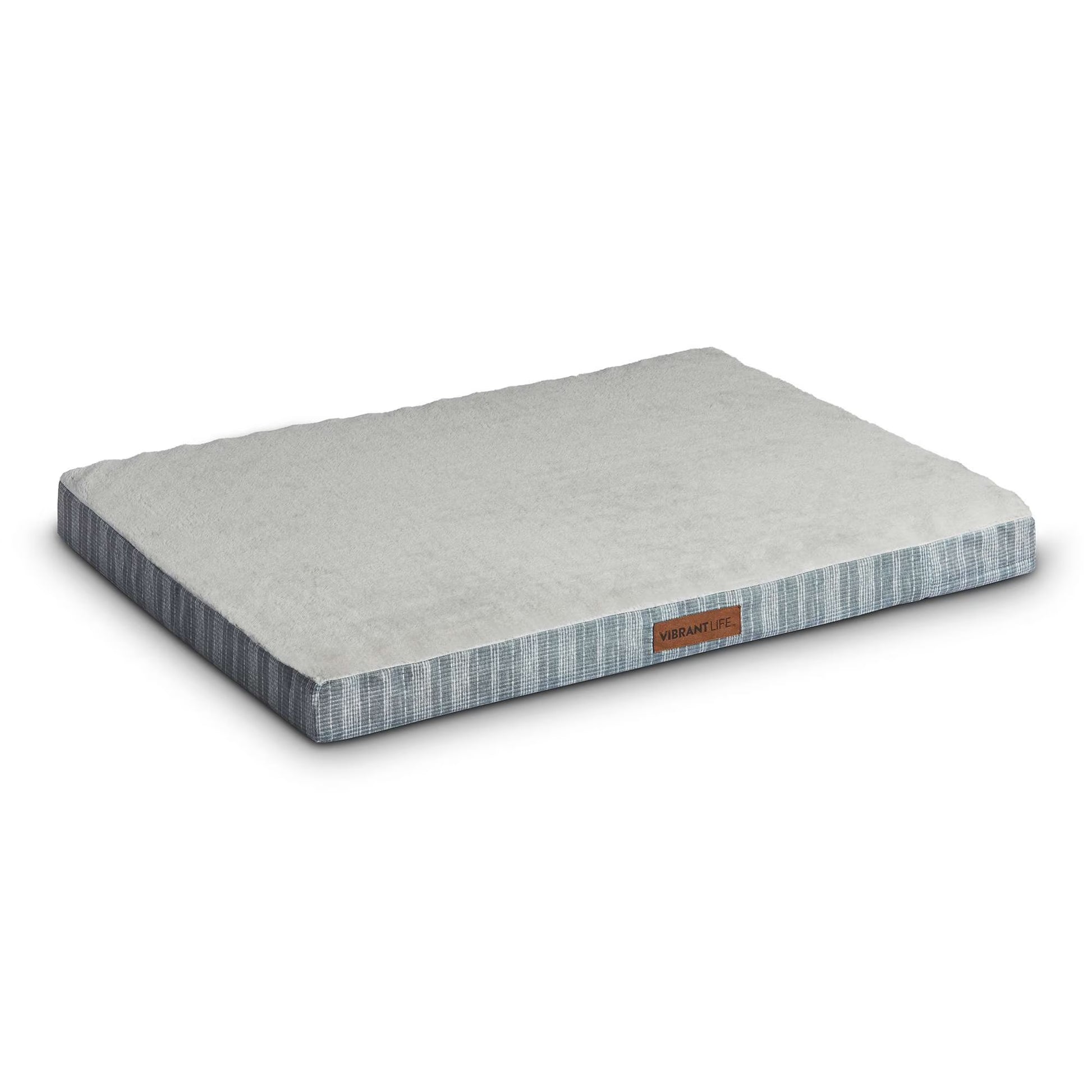 Large Orthopedic Foam Dog Bed for Large Breeds, 35" X 25", Grey