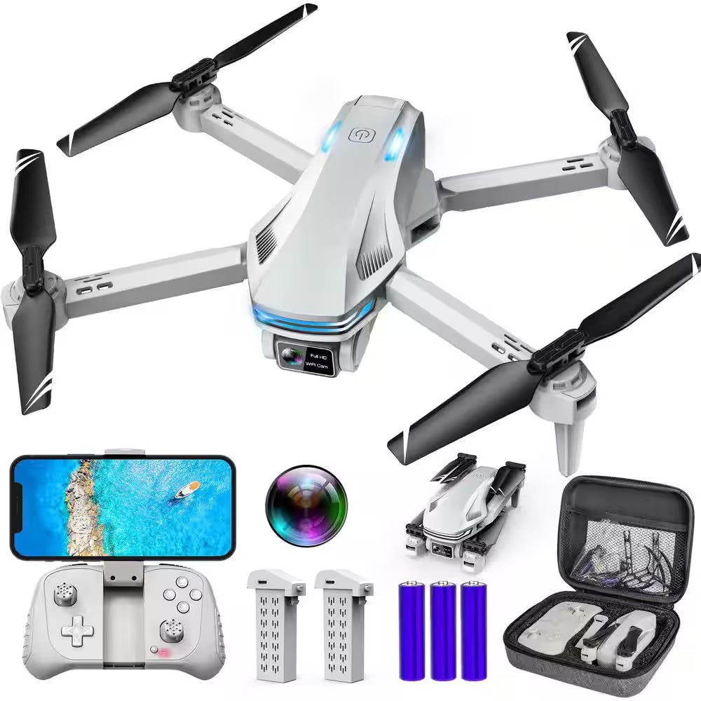 Drone with Camera for Adults HD FPV Drones with Altitude Hold One-Key Take off Voice Control Headless Mode