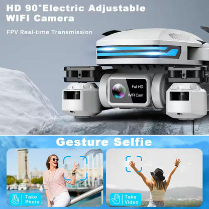 Drone with Camera for Adults HD FPV Drones with Altitude Hold One-Key Take off Voice Control Headless Mode