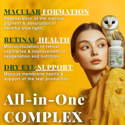 Macular Support Eye Health Vitamins & Vision Supplements Lutein 400Mg Zeaxanthin 10Mg Eyebright Herb Lycopene Supplement & Bilberry Supplement for Eyes Eye Vitamins for Seniors & Adults