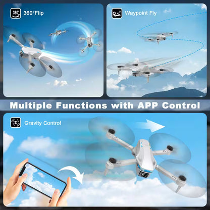 Drone with Camera for Adults HD FPV Drones with Altitude Hold One-Key Take off Voice Control Headless Mode