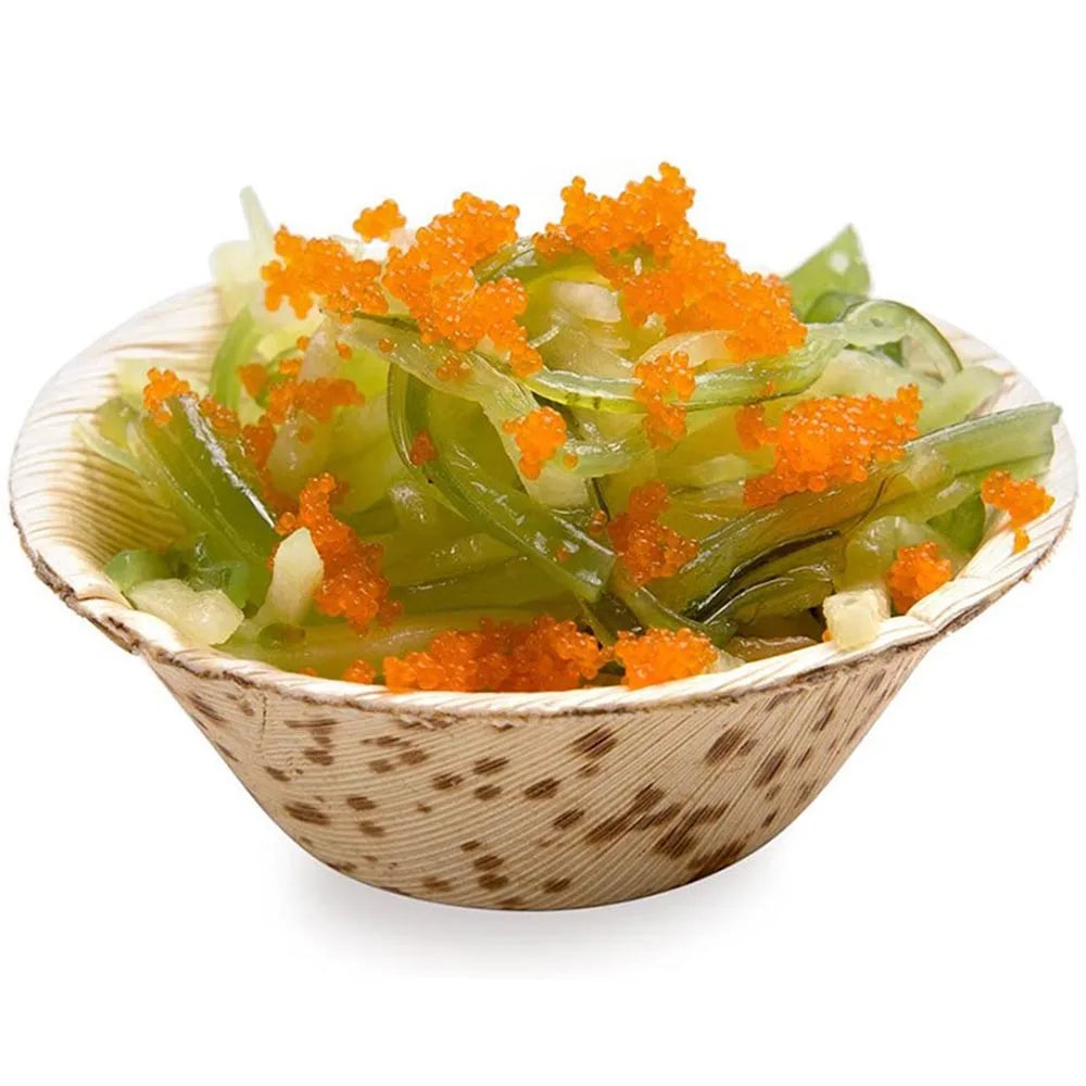20 Pieces X Home Party Wedding Supplies Disposable Eco-Friendly Tableware 60Ml Bamboo Leaf Saucer Dish Bowl